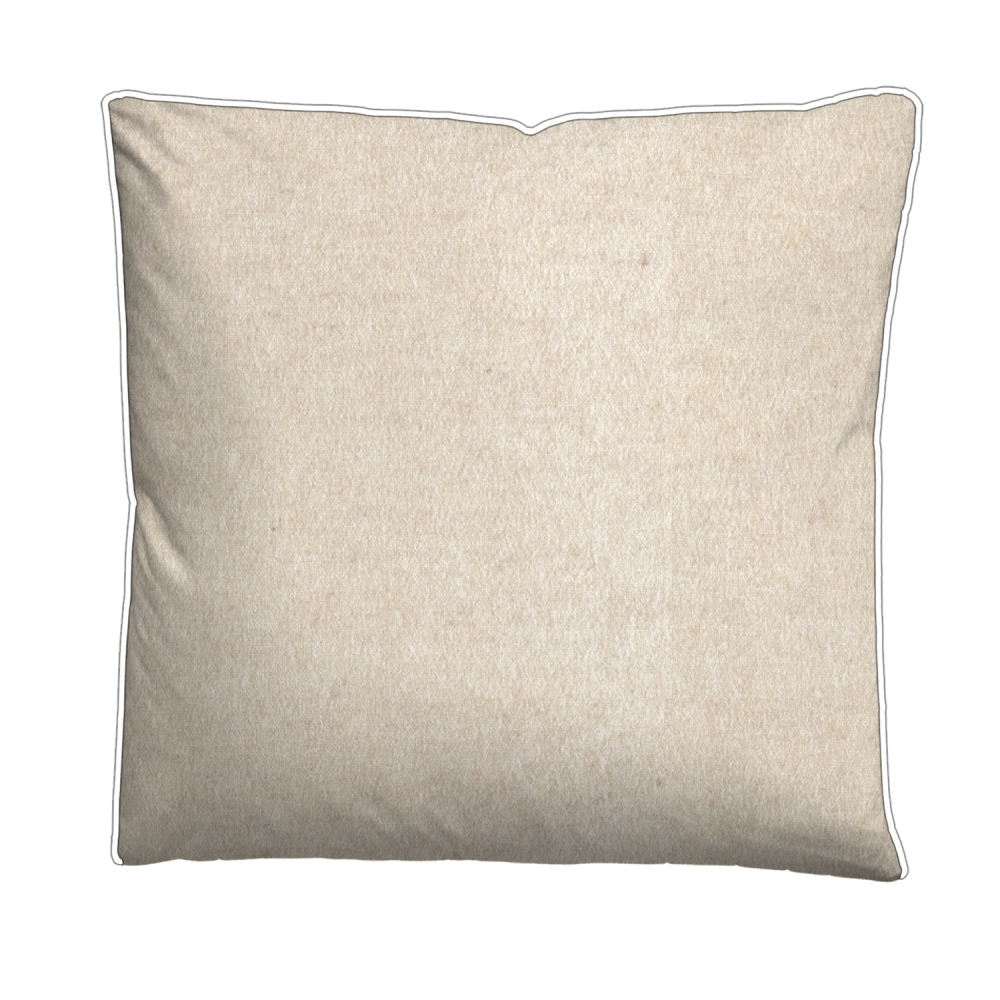 Biberna Melange- Flanell Bettwäsche 'Uni' 135 x 200 cm Natur - Beige